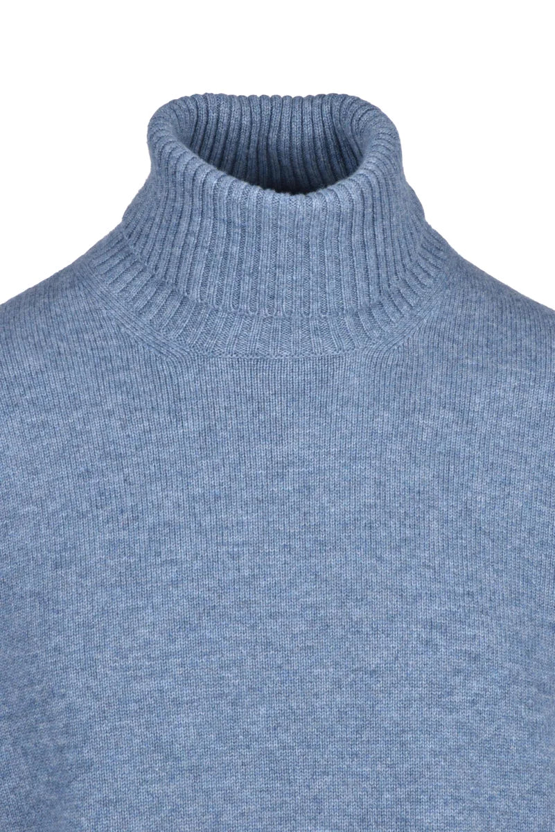 Baturo Maglia Ciclista in Lana e Cashmere - Celeste