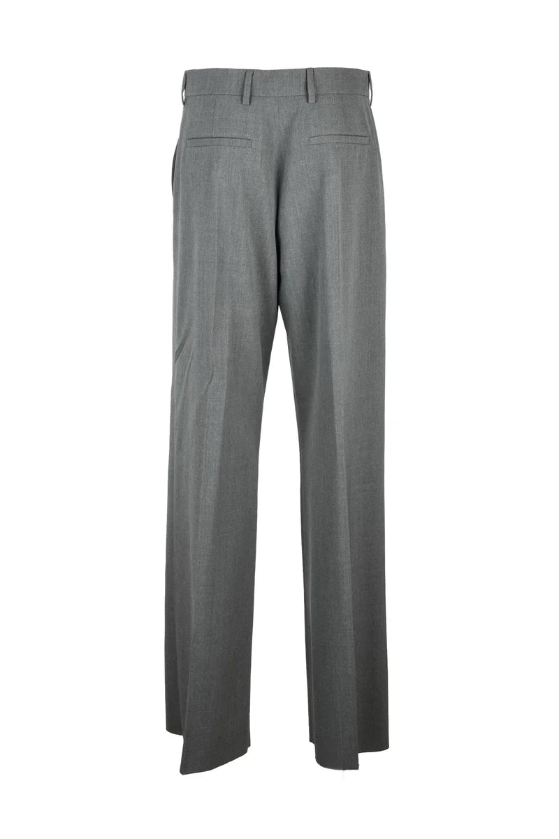 Valentino Pantaloni Lana Vergine - Grigio