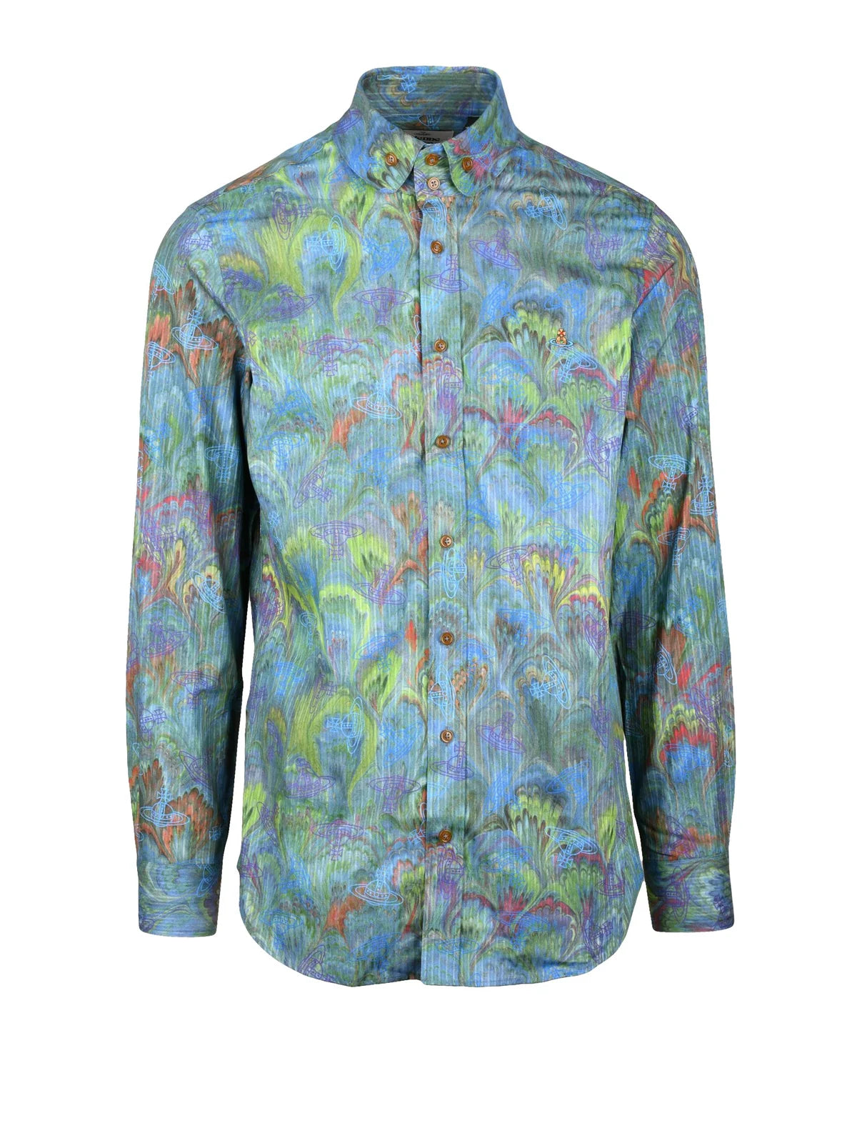 Vivienne Westwood Camicia Botton Down - Verde/Blu