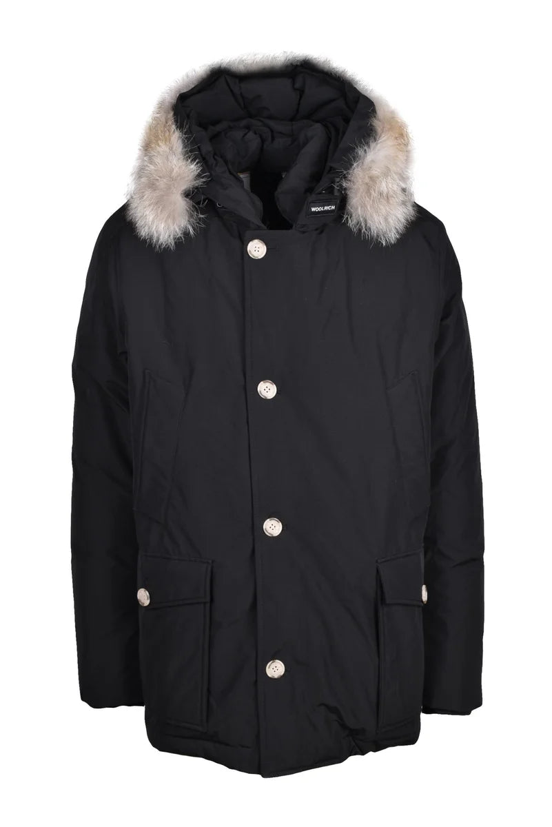 Woolrich Giaccone Arctic Detachable Piuma - Nero