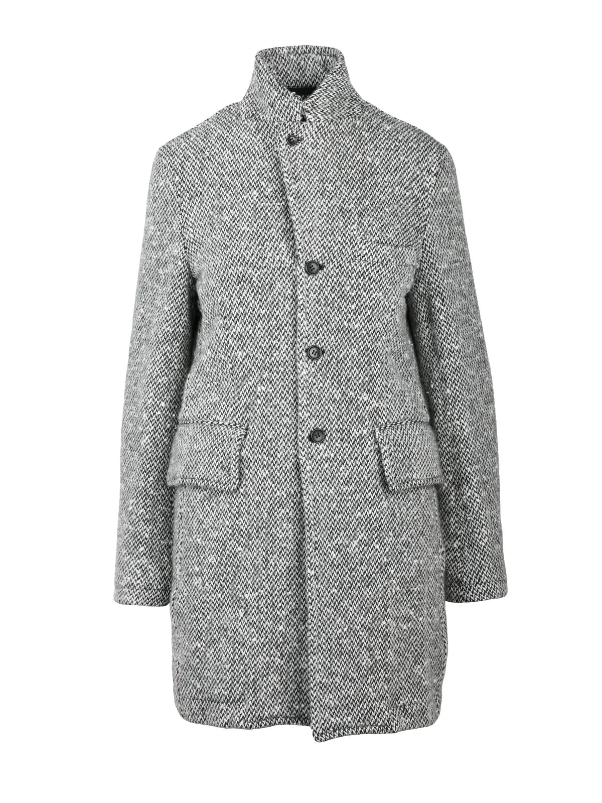 Black Comme Des Garçons Cappotto Donna - Nero/Bianco