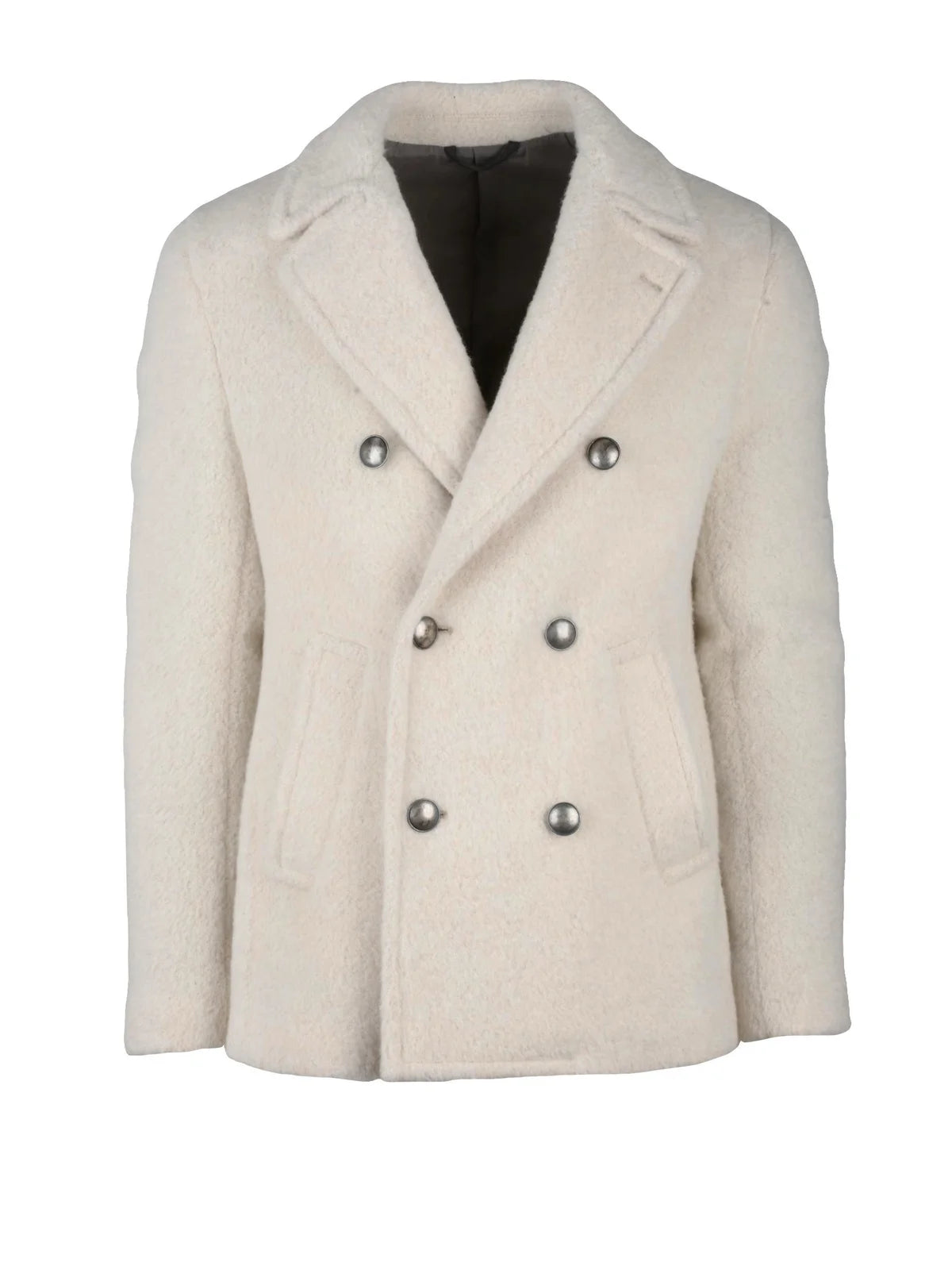 Luigi Bianchi Giaccone Lana Doppiopetto - Beige