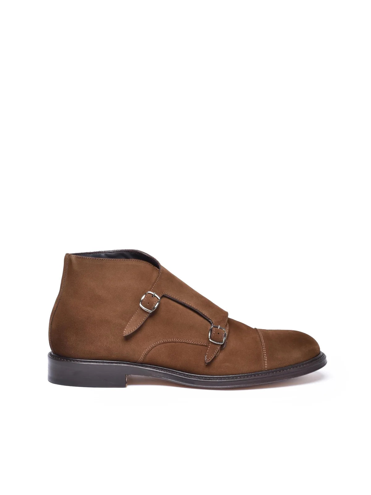 Migliore Stivaletto Suede Marrone Fibbie