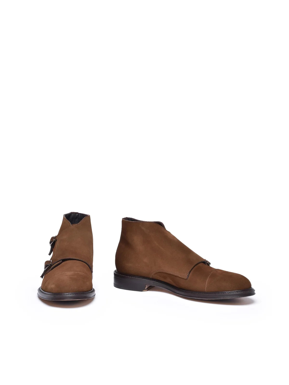 Migliore Stivaletto Suede Marrone Fibbie