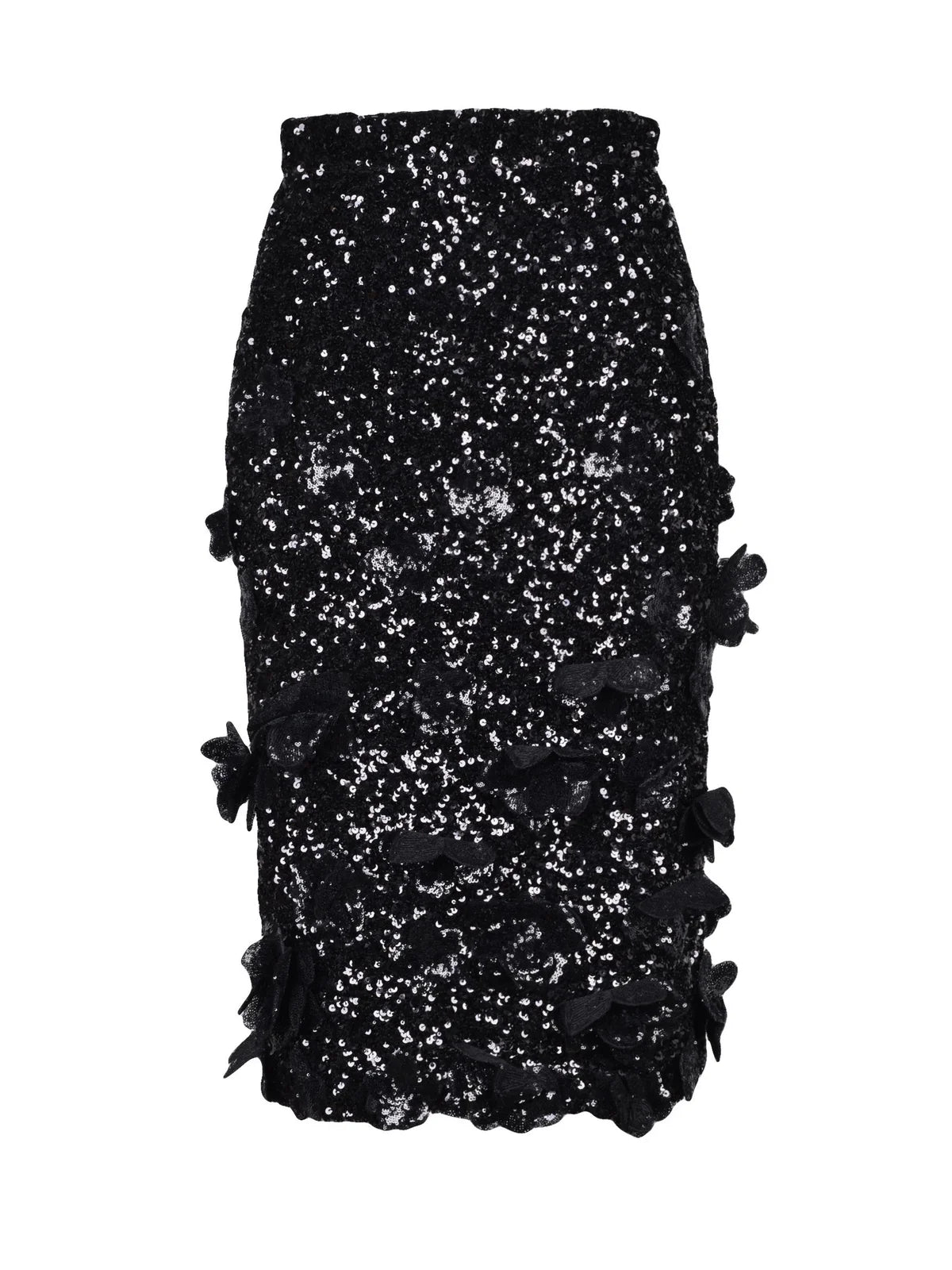 N°21 Sequin Midi Skirt Black