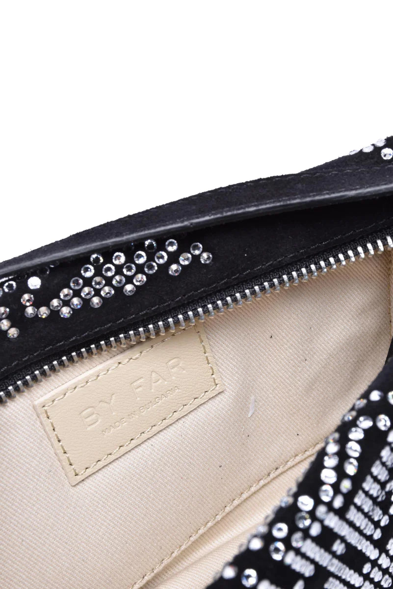 By Far Suede Shoulder Bag - Black