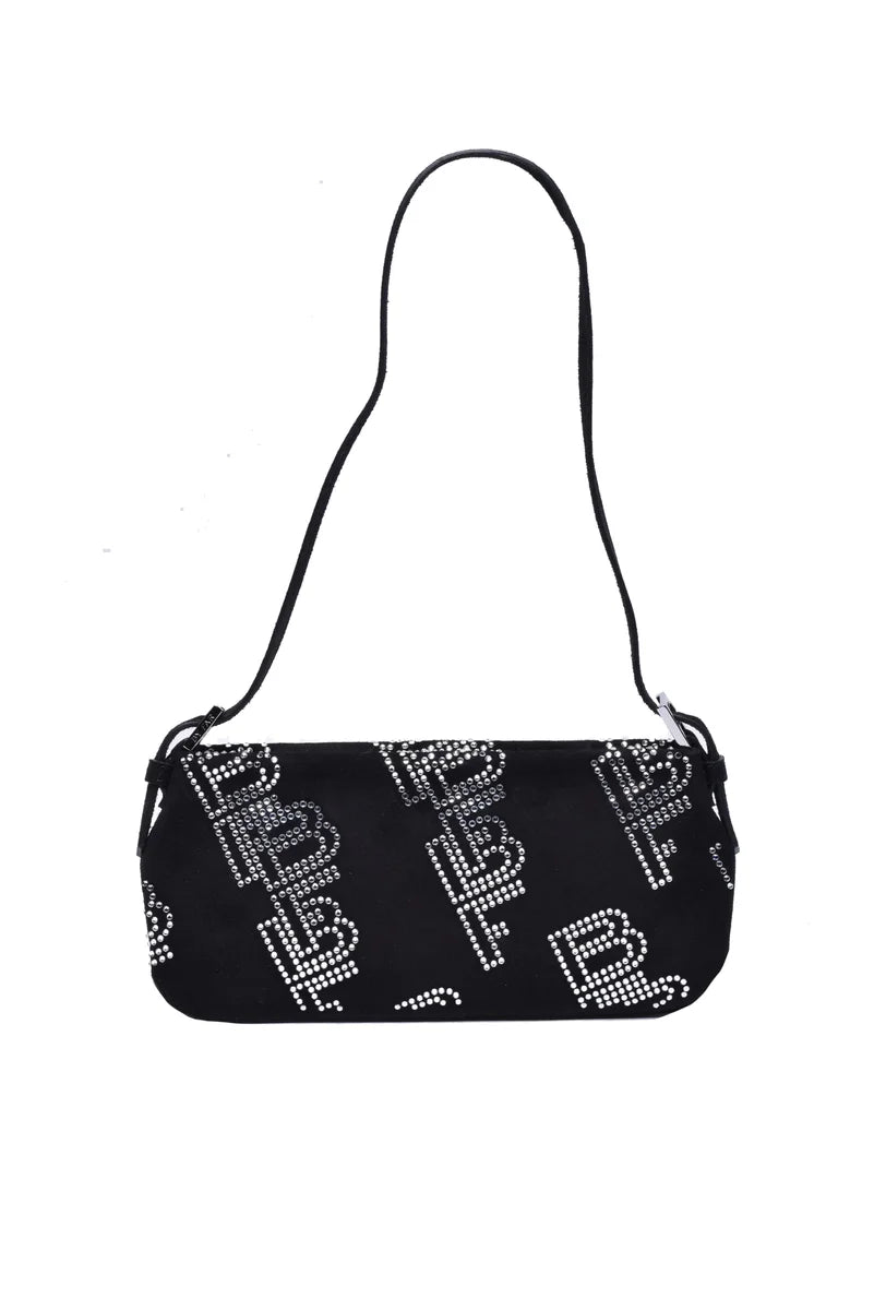 By Far Suede Shoulder Bag - Black