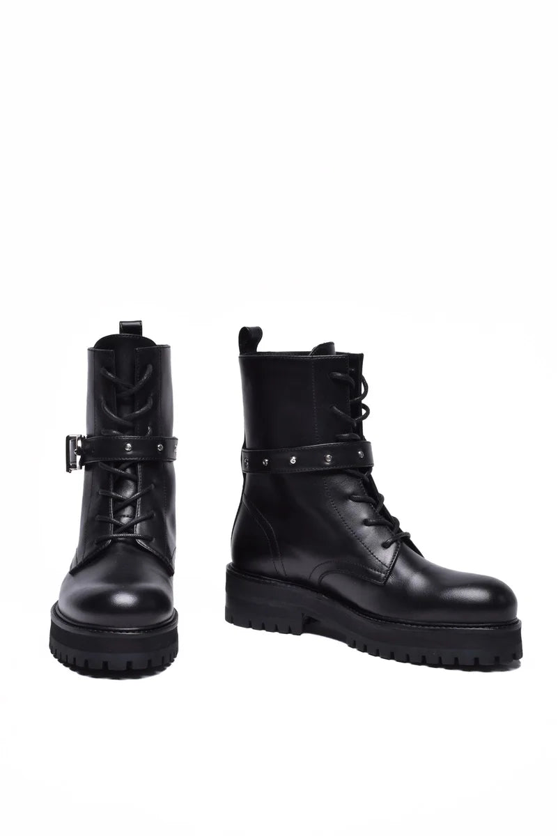 Dondup Leather Amphibian - Black