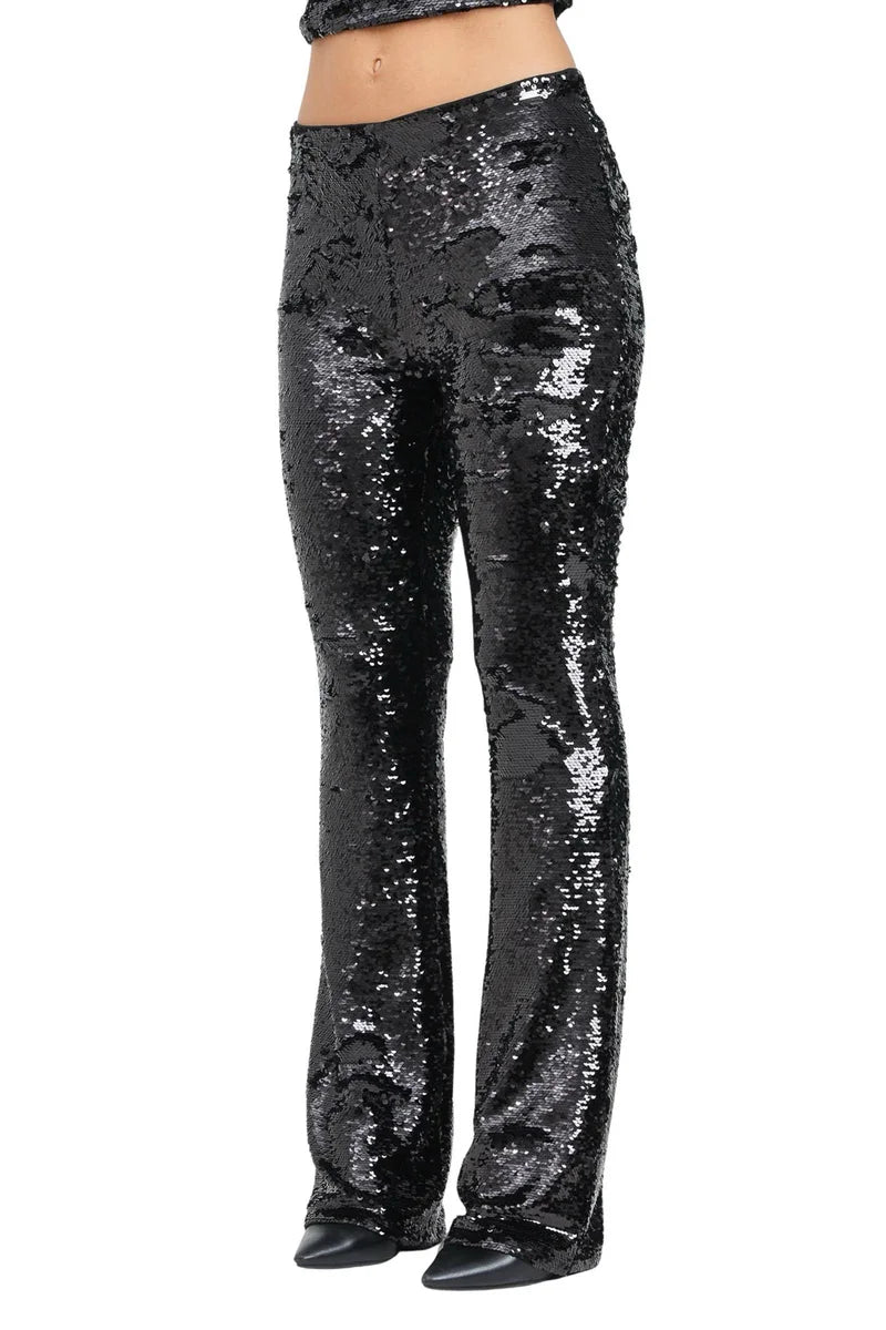 Armani Exchange Tuta Paillettes - Nero