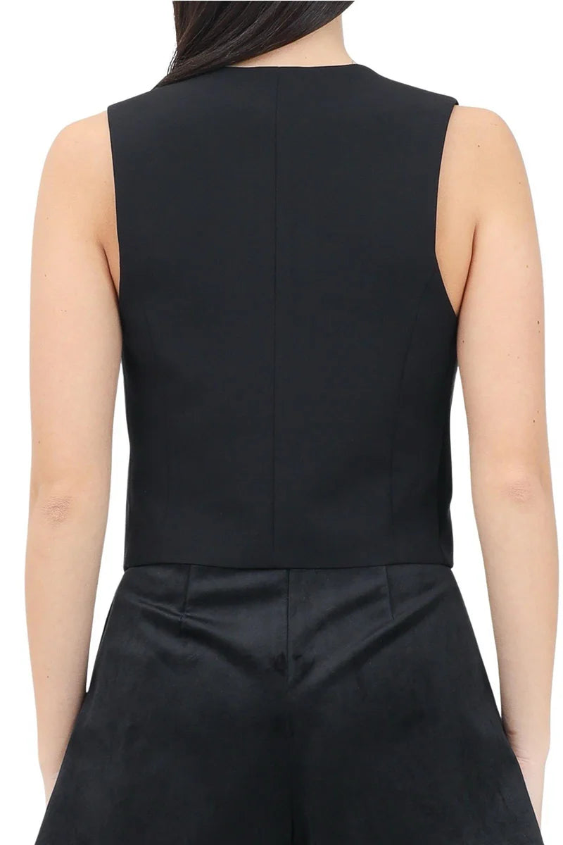 Vicolo Gilet Poliestere - Nero