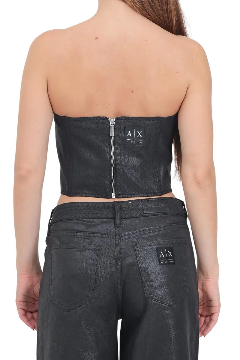 Armani Exchange T-shirt in Cotone - Nero