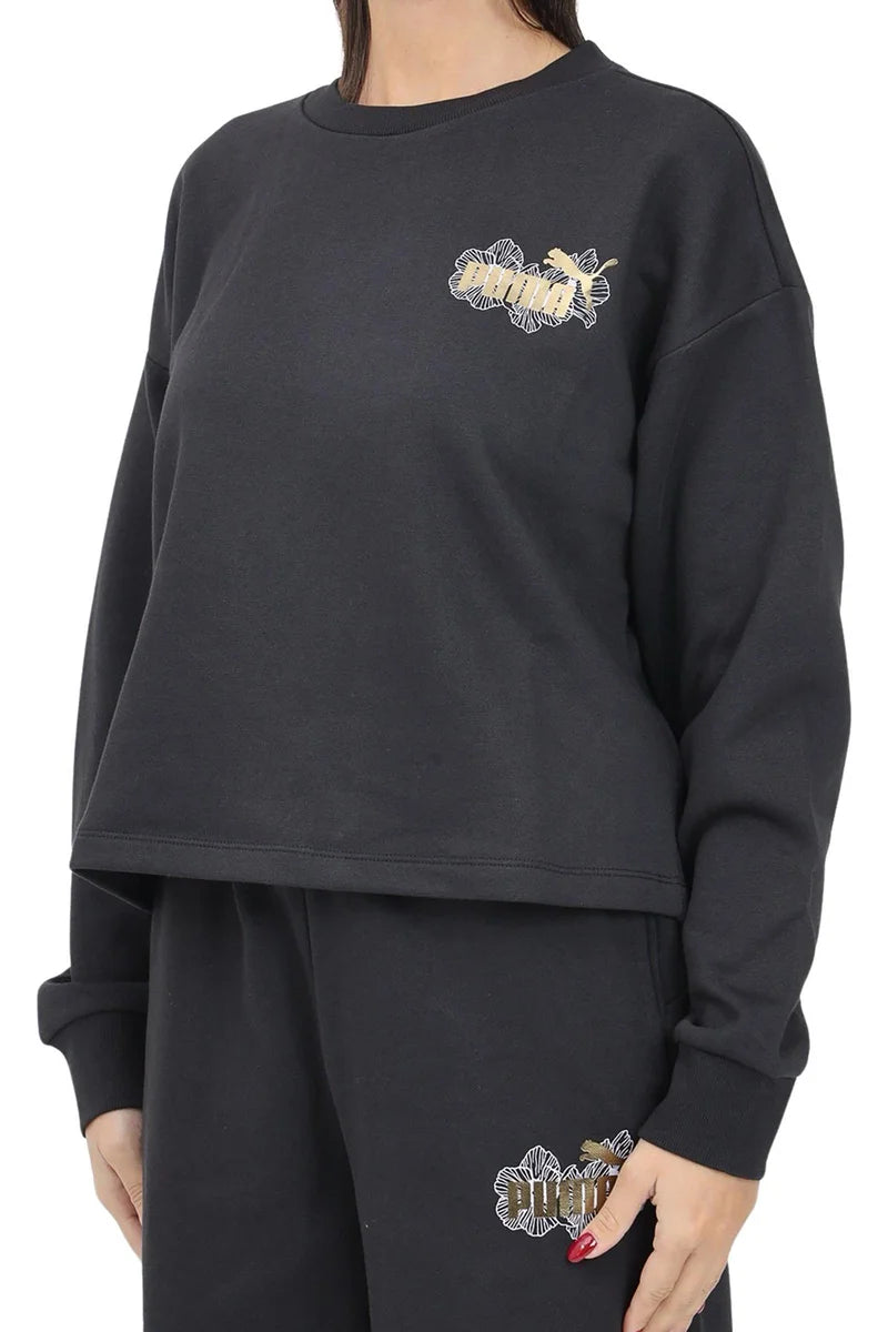 Puma Felpa Corta Cotone/Poliestere - Nero