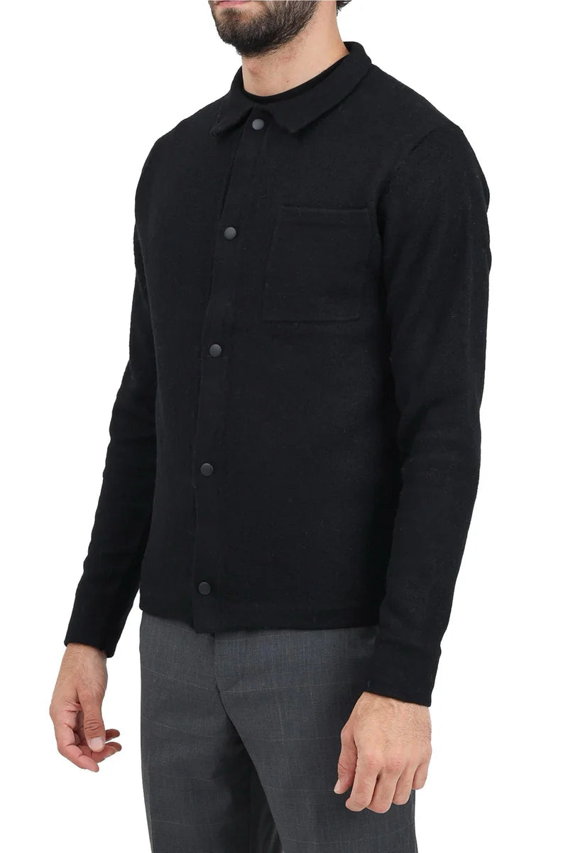 Selected Cardigan a Polo - Nero