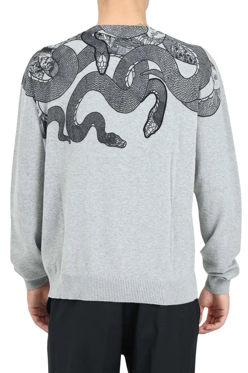 Just Cavalli Pullover Girocollo Cotone - Grigio