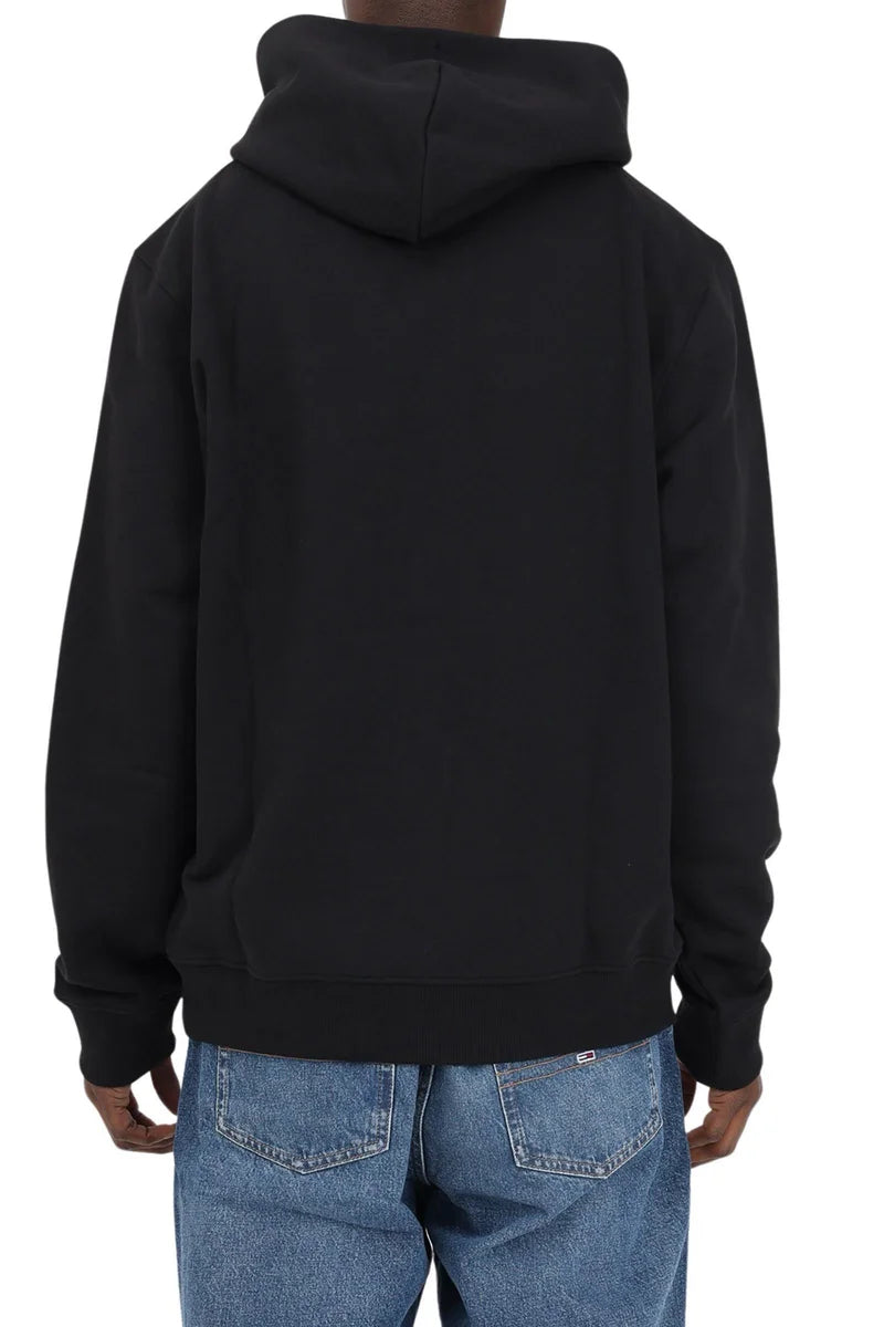 Tommy Jeans Felpa Cappuccio Cotone - Nero