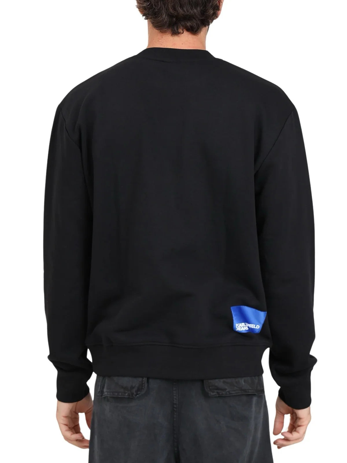 Karl Lagerfeld Jeans Felpa Girocollo - Nero/Bianco