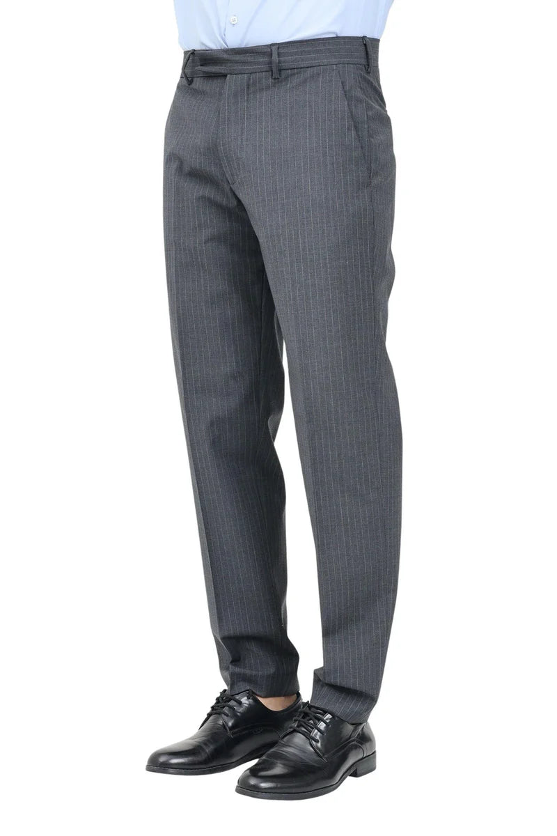 Selected Pantaloni Lana Stretch - Grigio