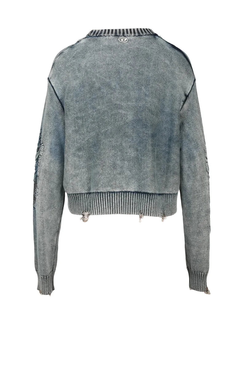 Diesel Maglioncino in Cotone - Blu