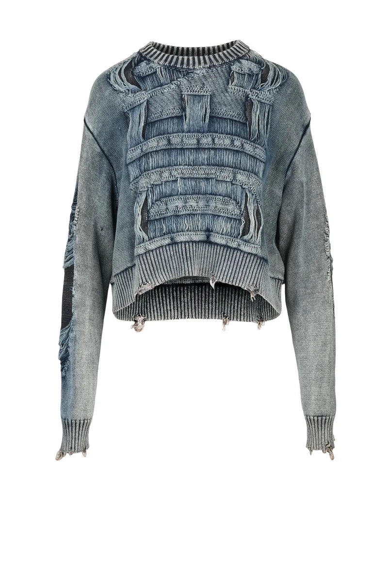 Diesel Maglioncino in Cotone - Blu