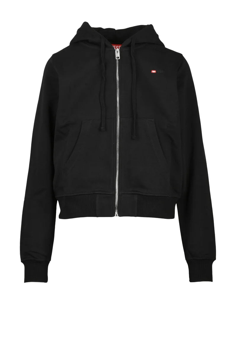 Diesel Felpa con Zip - Nero