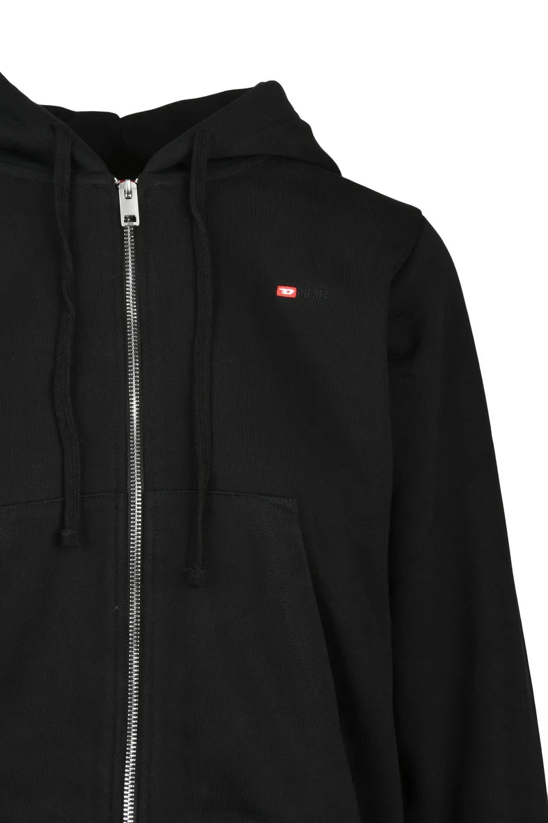Diesel Felpa con Zip - Nero