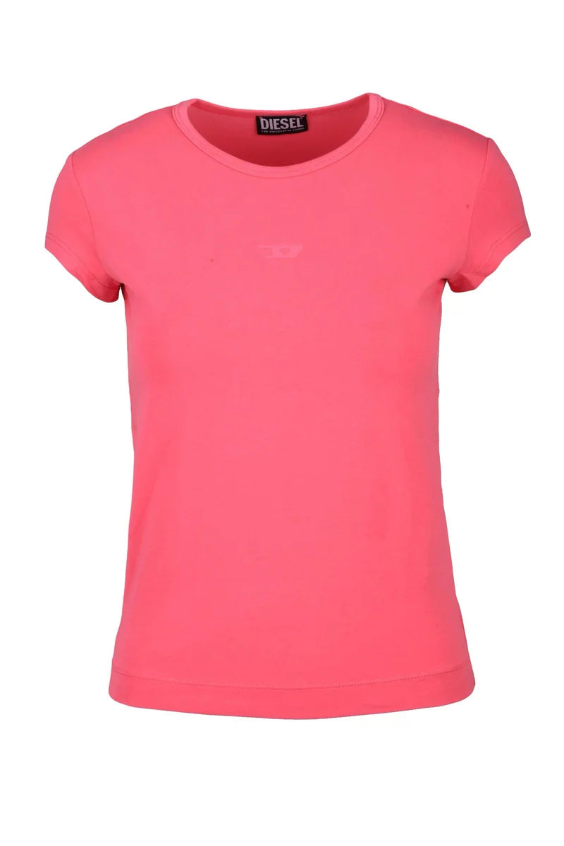 Diesel T-shirt Cotone Stretch - Rosa
