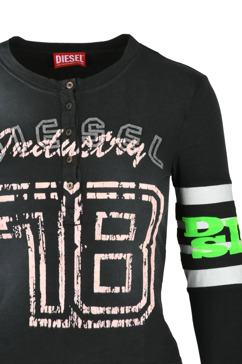 Diesel T-shirt Donna Serafino - Nero