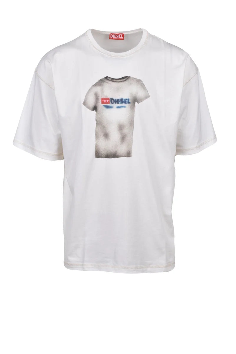 Diesel T-shirt Cotone - Bianco