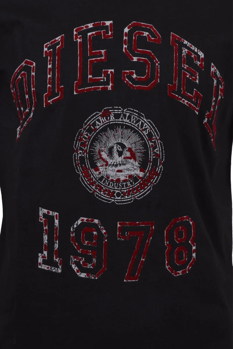 Diesel T-shirt Uomo - Blu/Giallo