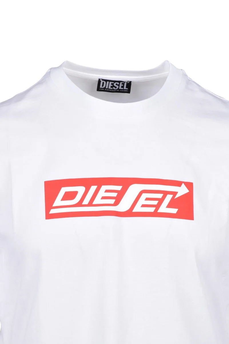 Diesel T-shirt Cotone Girocollo - Bianco