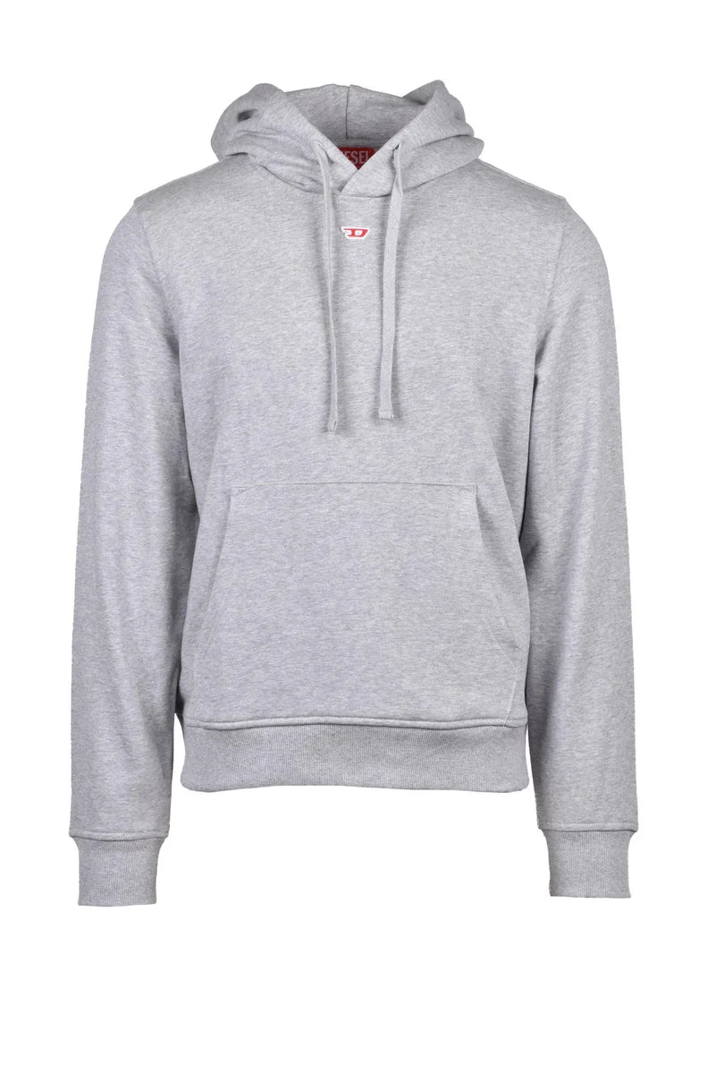 Diesel Felpa con Cappuccio - Grigio