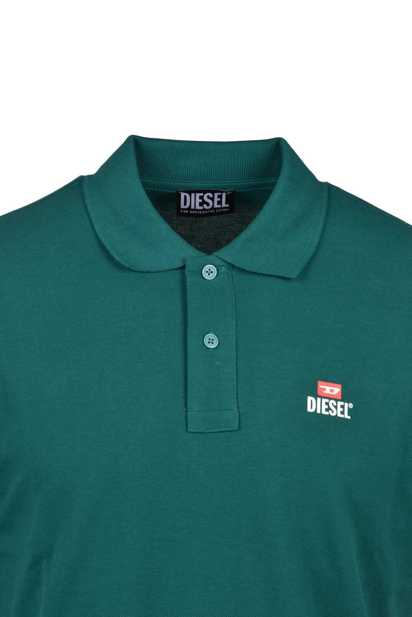 Diesel Polo Cotone Manica Corta - Verde