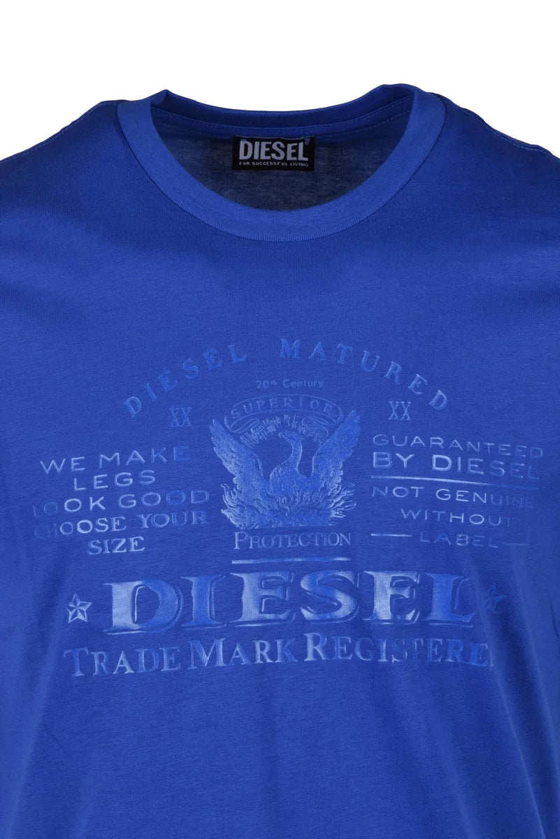 Diesel T-shirt Blu Uomo