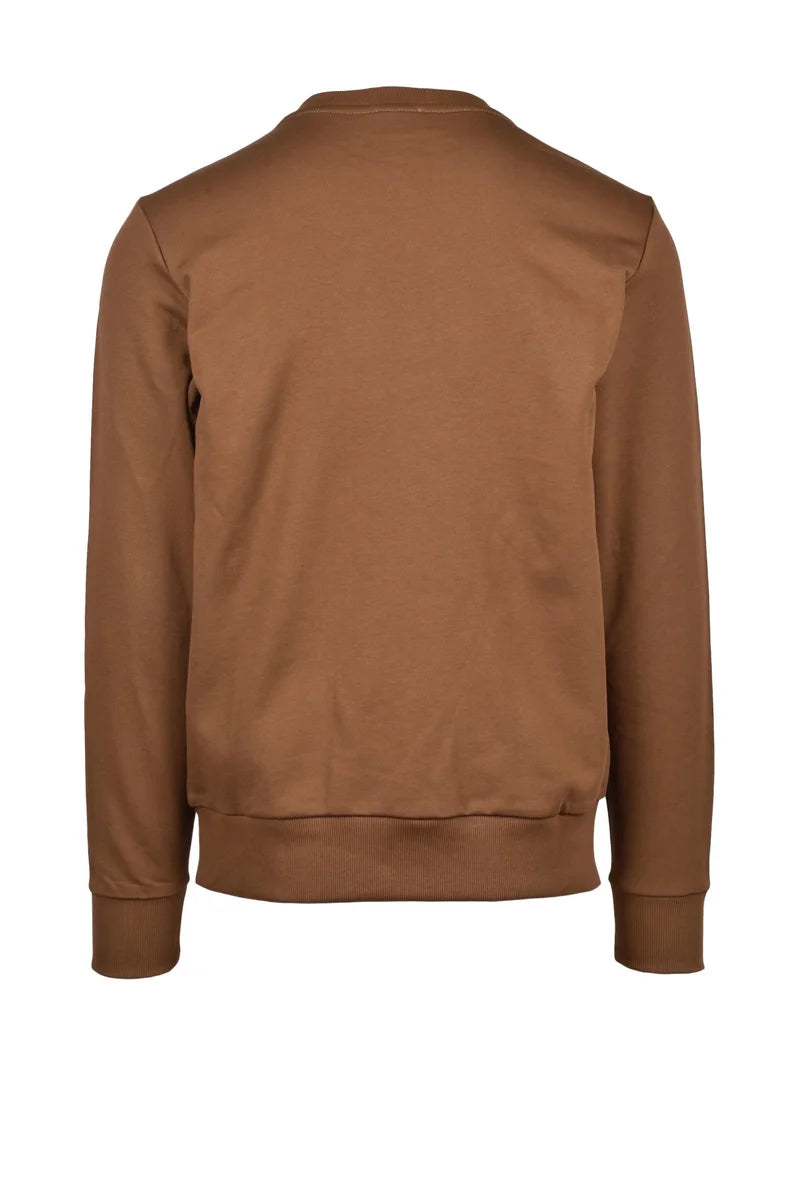 Diesel Felpa Girocollo Marrone Uomo