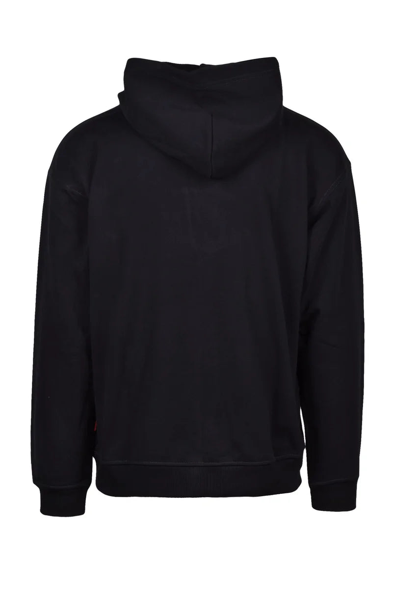 Diesel Felpa Nera/Beige con Cappuccio