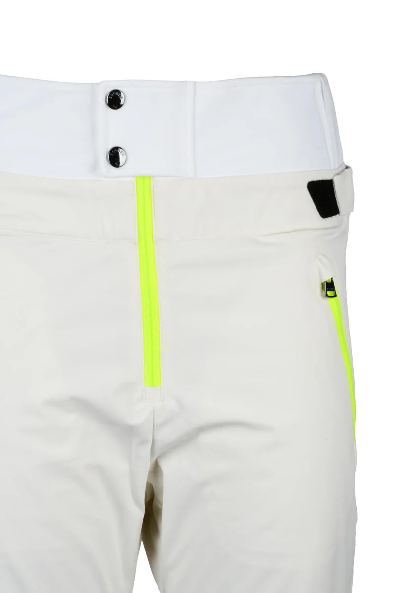 Bogner Pantaloni Tecnici Neve Vita Alta - Bianco