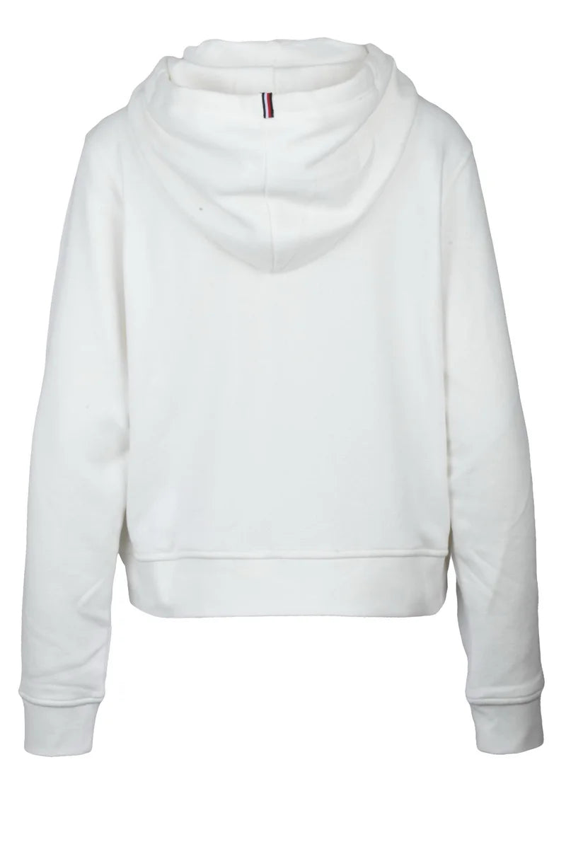Tommy Hilfiger Felpa con Zip - Bianco