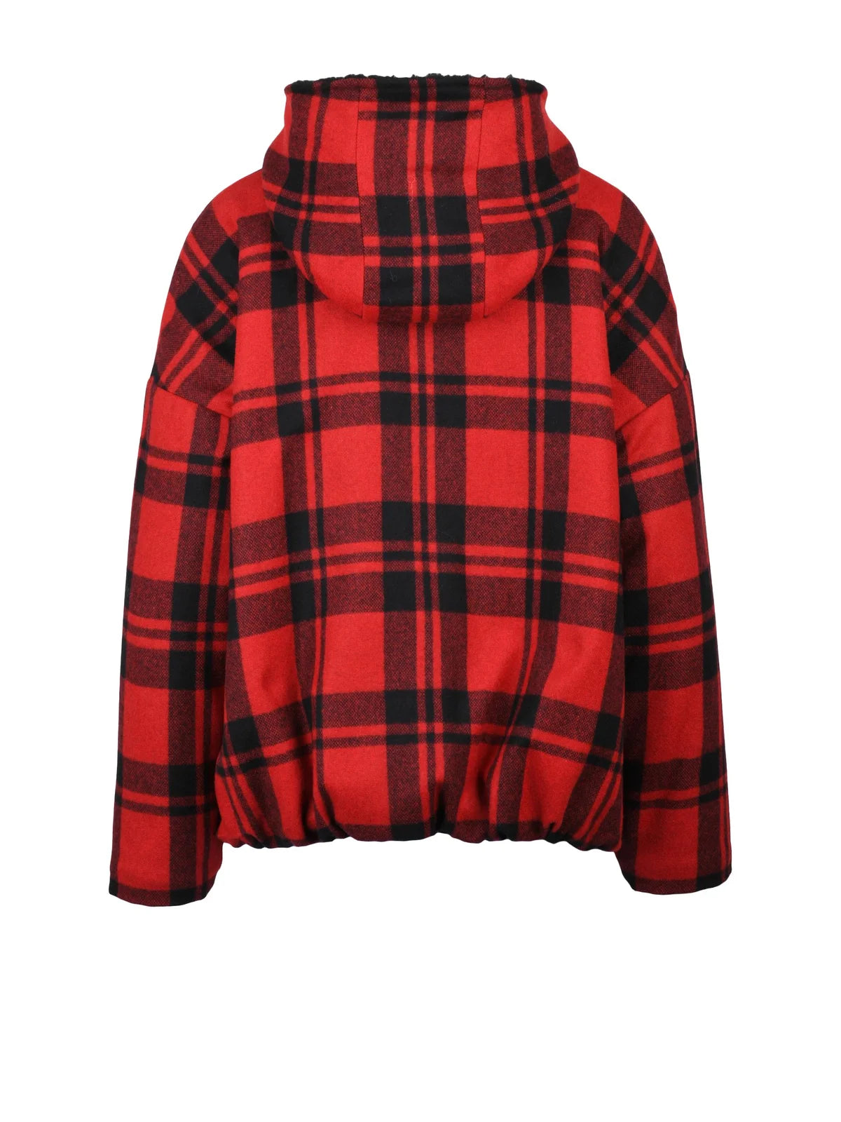 Elisabetta Franchi Giubbotto Panno Peluche - Red/Black