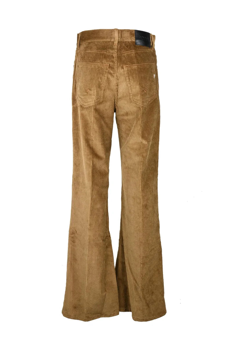 Dondup Pantalone Amber Velluto Marrone