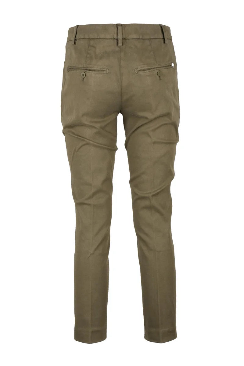 Dondup Pantalone Perfect Gamba Cono Stretch - Verde