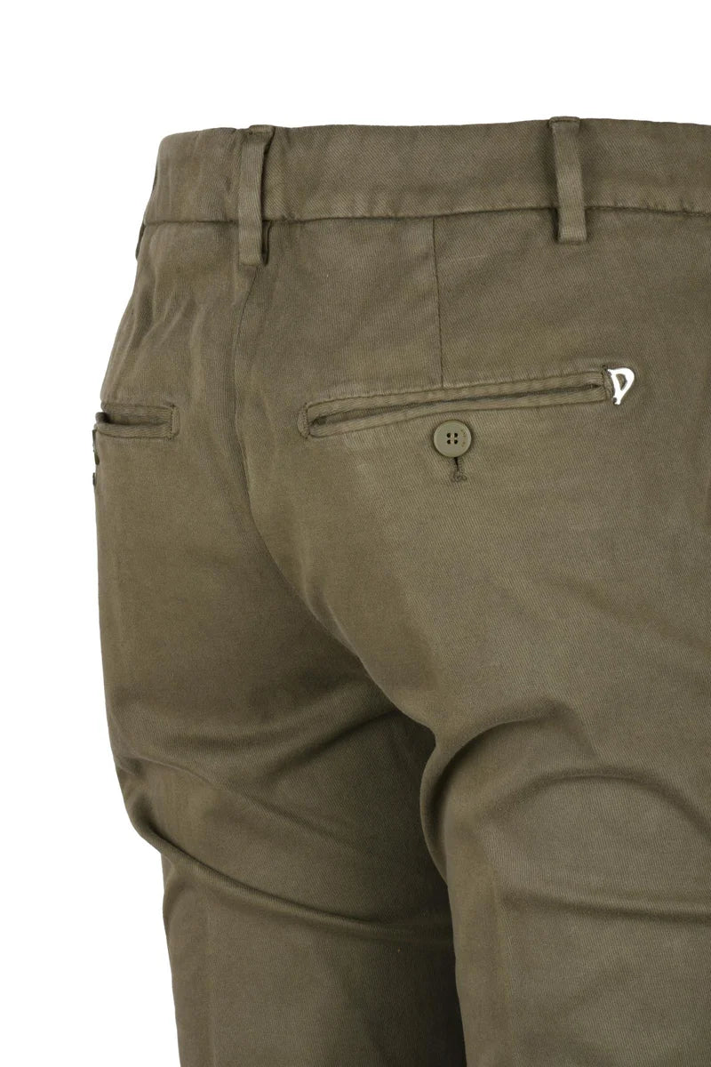 Dondup Pantalone Perfect Gamba Cono Stretch - Verde