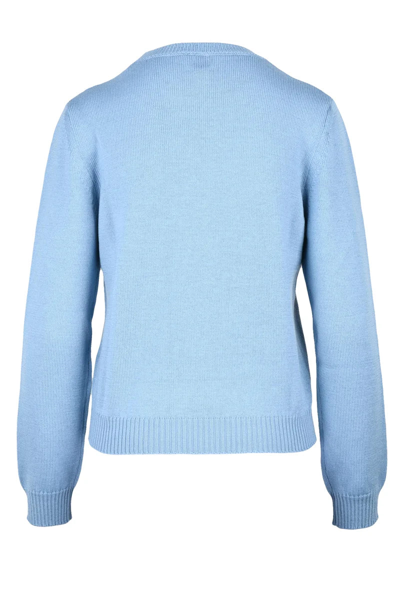 Ballantyne Maglione Girocollo - Celeste