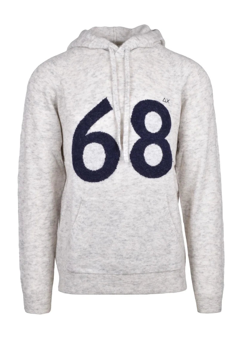 Sun68 Felpa Lana Alpaca - Grigio Chiaro