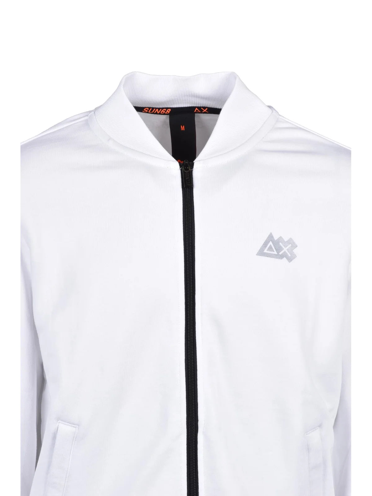 Sun68 Felpa con Cappuccio Cotone Poliestere - Bianco