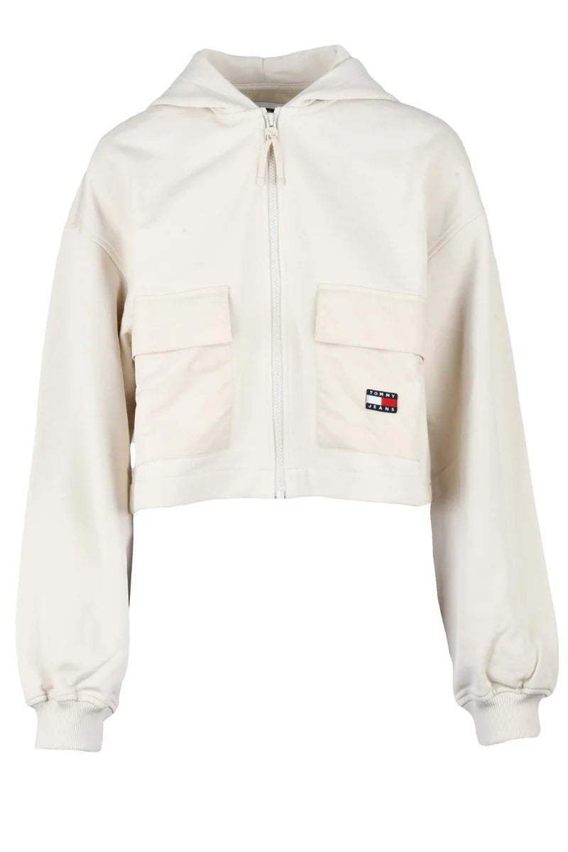 Tommy Jeans Felpa Corta - Beige
