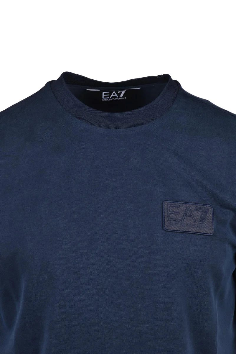 EA7 Emporio Armani Lyocell Polyester T-shirt - Blue
