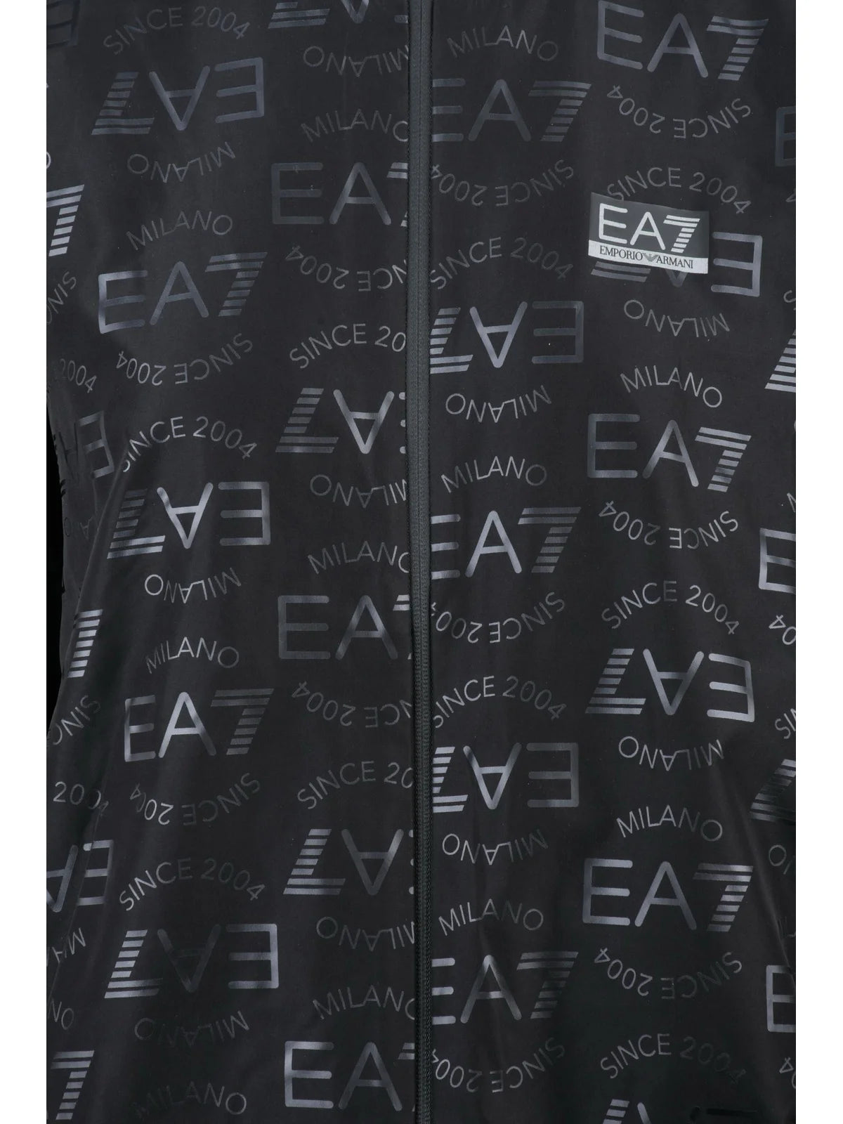 Ea7 Emporio Armani Cappotto K-Way Zip - Nero
