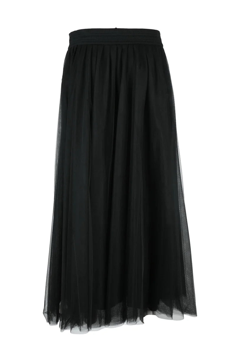 Fabiana Filippi Gonna Lunga Tulle - Nero