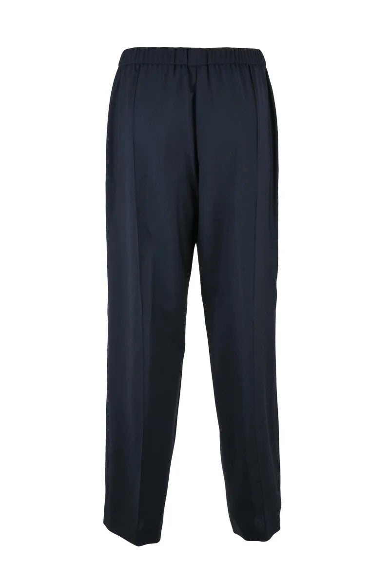 Fabiana Filippi Pantalone Lana Stretch - Blu