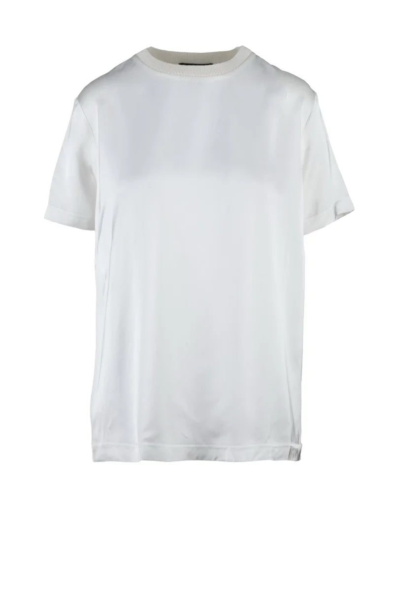 Fabiana Filippi Blusa in Satin - Bianco